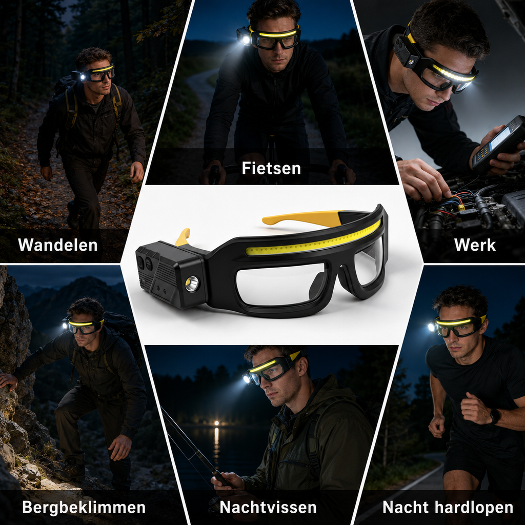 Autobee VisionLight – Multifunctionele Brillenlamp